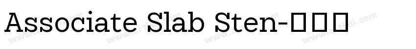 Associate Slab Sten字体转换